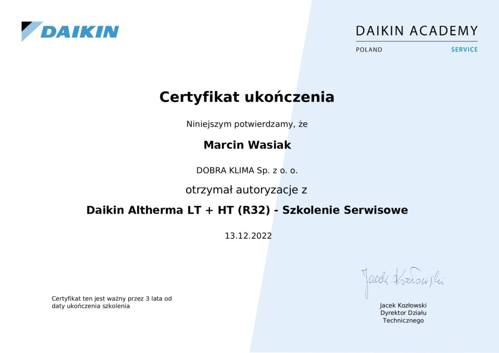 szkolenie serwis pomp ciepła daikin certyfikat marcin wasiak dobraklima_page-0001